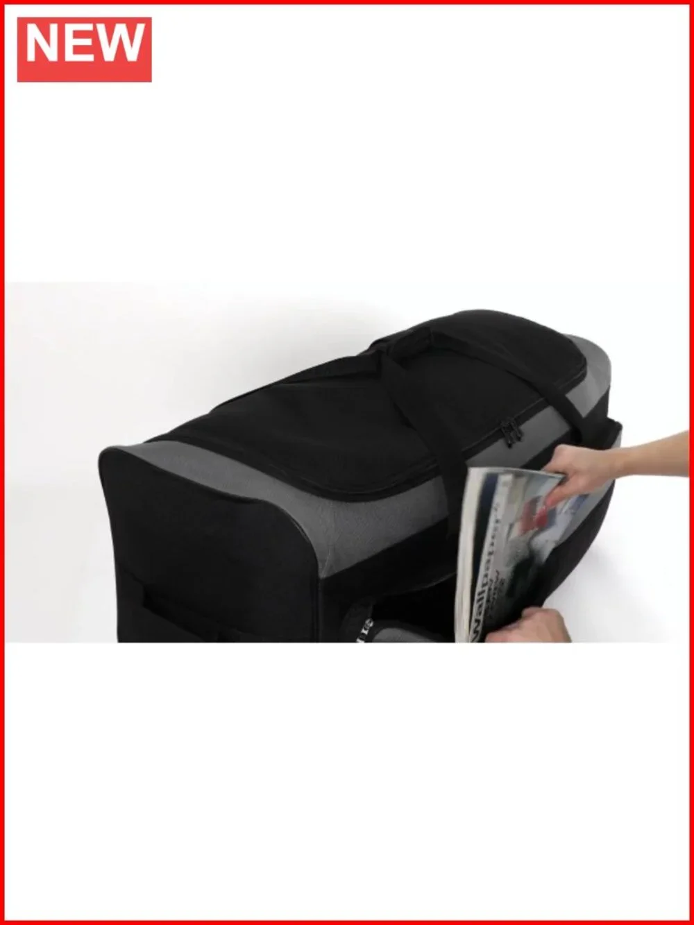 36-Inch Rolling Duffel Bag with 3 Wheels, Expandable